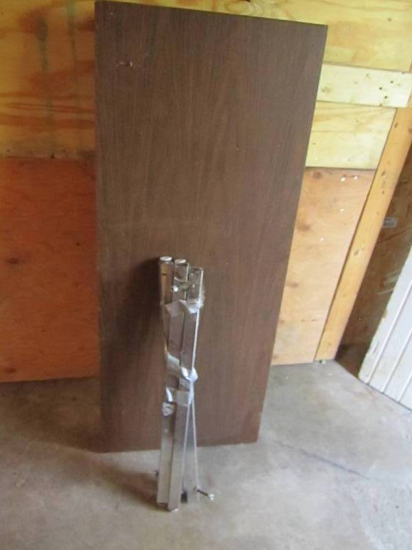 Formica topped table, 20 x 48 legs...