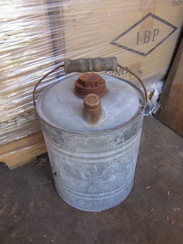 Vintage metal gas can...