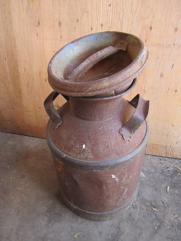 Antique milk can...