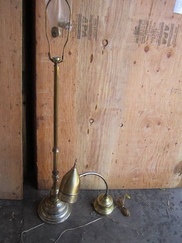 Metal floor and table lamp...