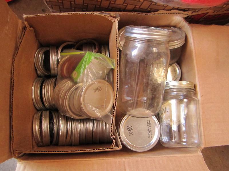 Lot of canning jars and lids...