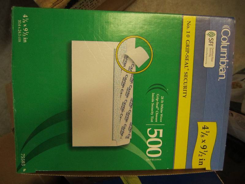 Box opf 500 columbain envelopes...