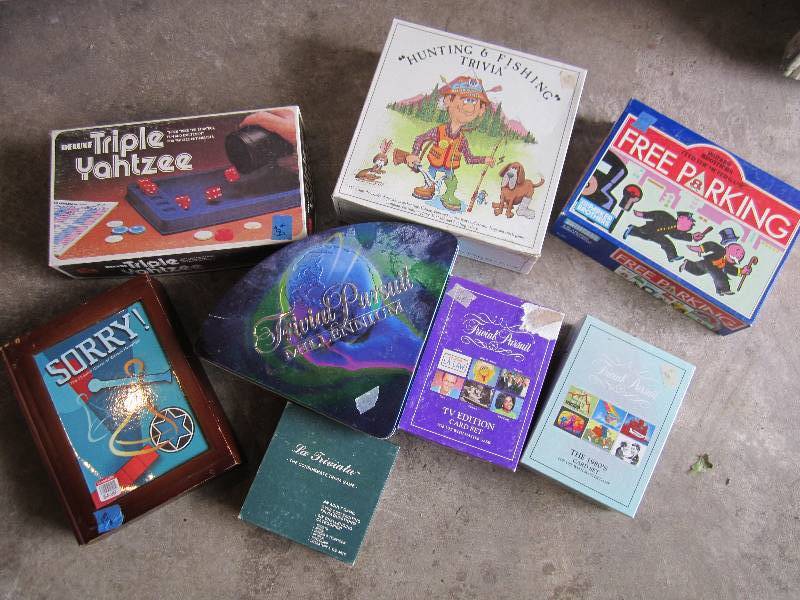 Lot of board games, some vintage...