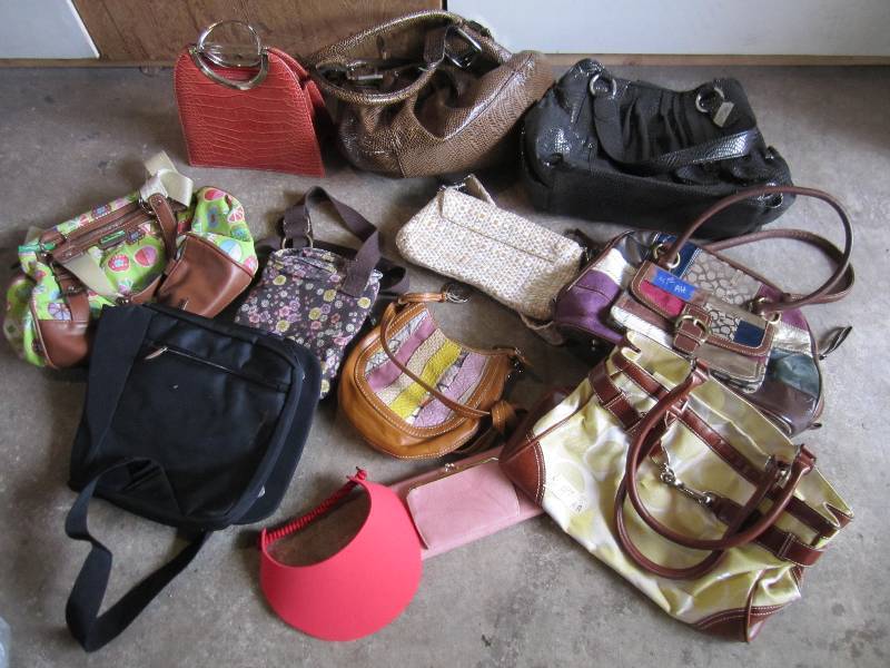 Lot of purses...