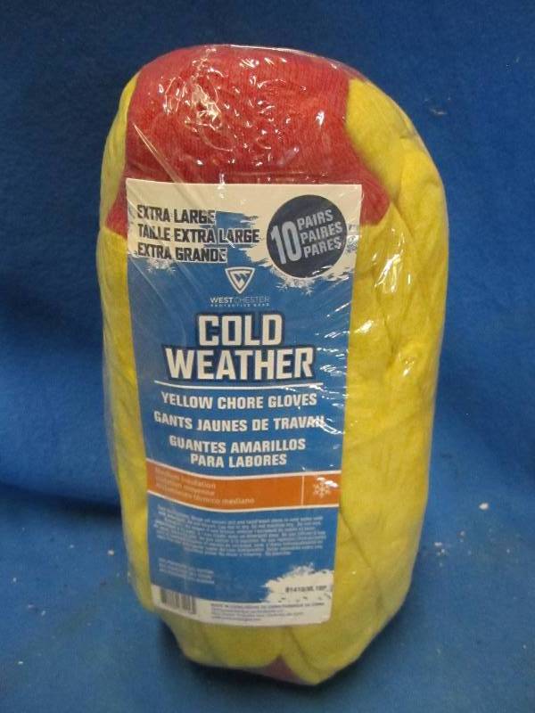 10 pairs of work gloves brand new s...