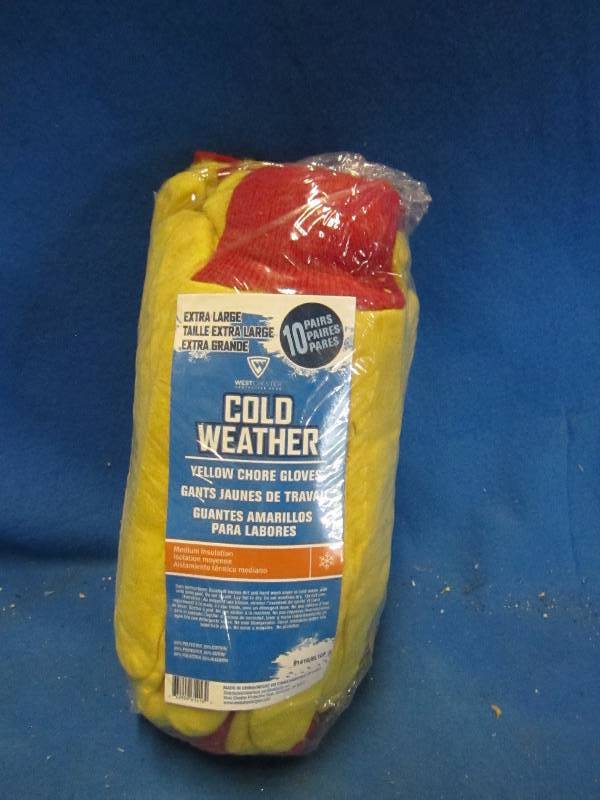 10 pairs of work gloves brand new s...