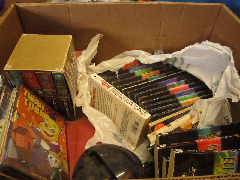 Box of books and movies - The left ...