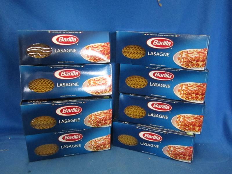 Lot of 8  Barilla Lasagne noodles d...