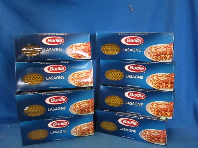 Lot of 8  Barilla Lasagne noodles d...