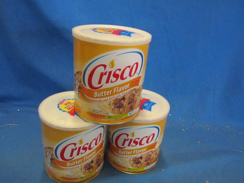 Lot of 3, 48oz Crisco butter flavor...