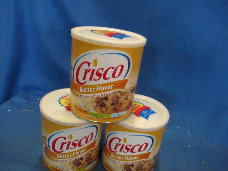 Lot of 3, 48oz Crisco butter flavor...