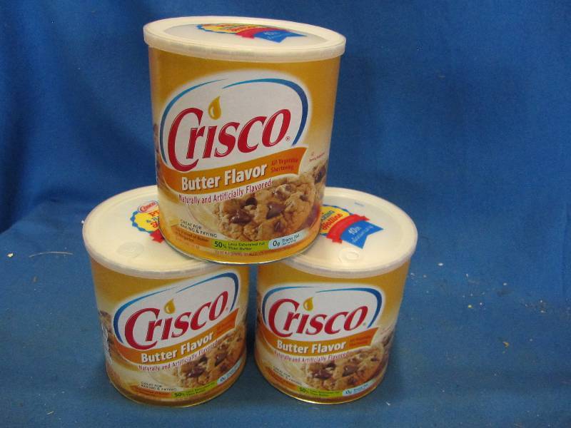 Lot of 3, 48oz Crisco butter flavor...