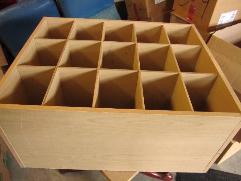 19 x 24 x 11 wooden divided s...