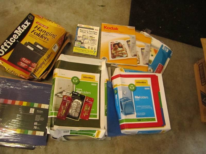 Lot of office supplies ...