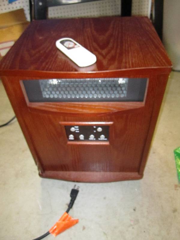 Electric space heater with remote ...