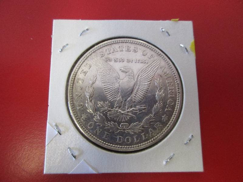1921-D Morgan Silver Dollar in BU condition with original mint luster and cartwheel effect
