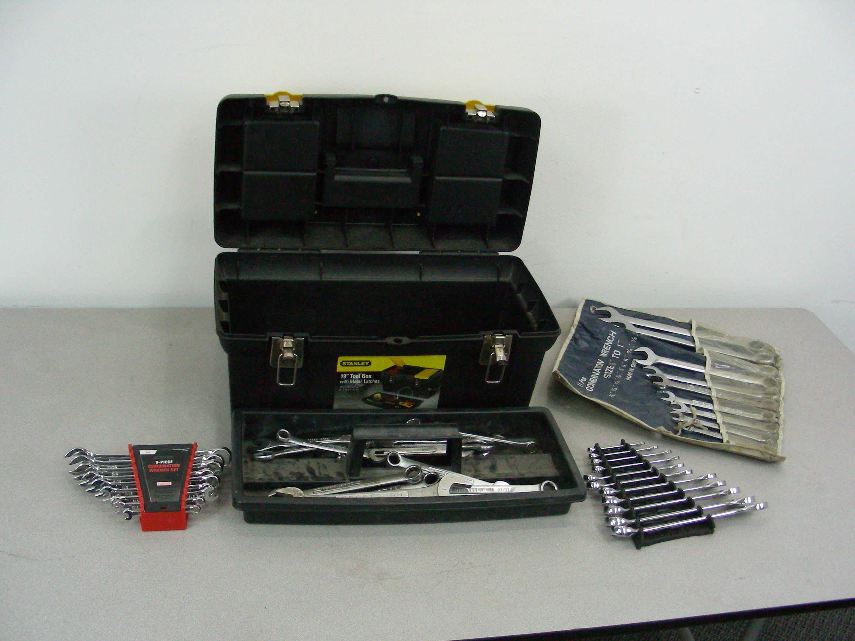 Tool Box Full of Open Ended etc. Wrenches