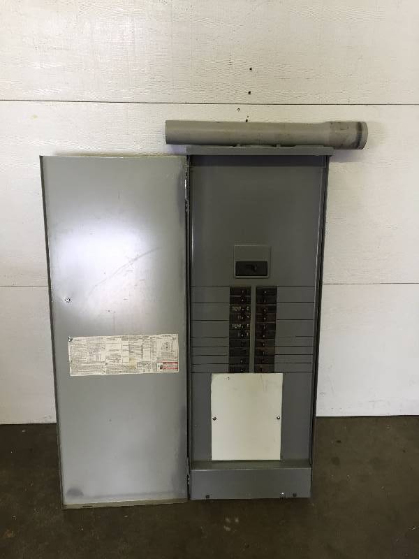 lot 30 image: 200 AMP BREAKER BOX, 50 FT CORD ON CADDY, PSV PIPE, HEAVY WIRE
