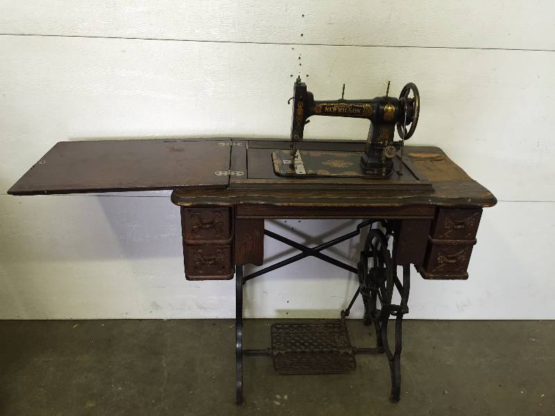 IMPROVED NEW WILSON VINTAGE SEWING MACHINE | AUGUST HUNTING GARDENING ...