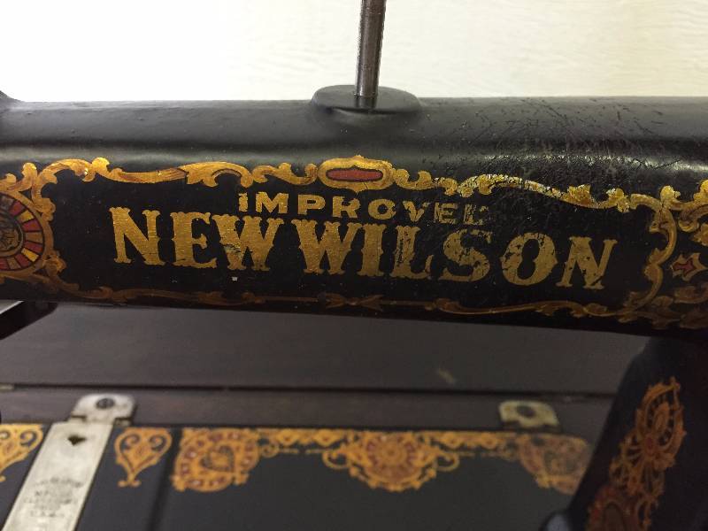 IMPROVED NEW WILSON VINTAGE SEWING MACHINE AUGUST HUNTING GARDENING