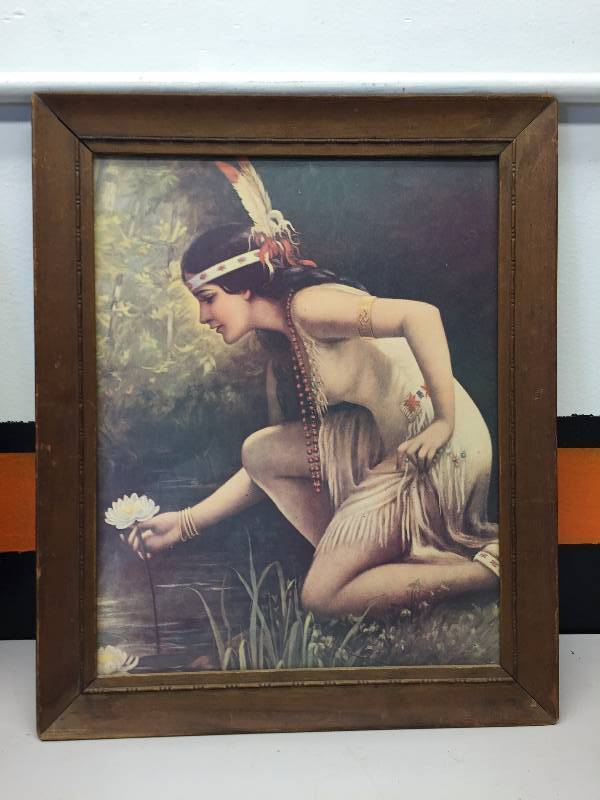 lot 43 image: JESUS PICTURE, INDIAN GIRL PICTURE