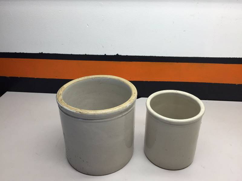 lot 50 image: 4 POTTERY CONTAINERS