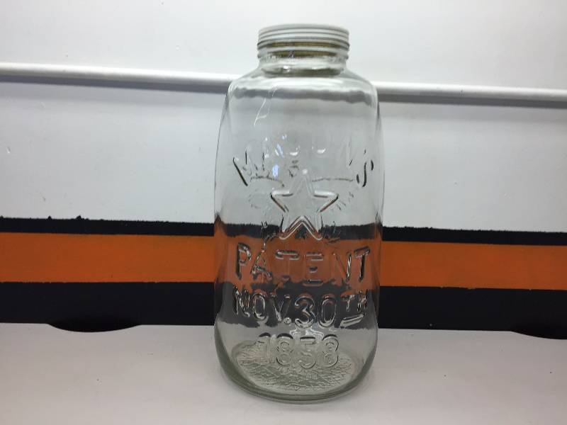 lot 51 image: LARGE MASON JAR 18 12 TALL