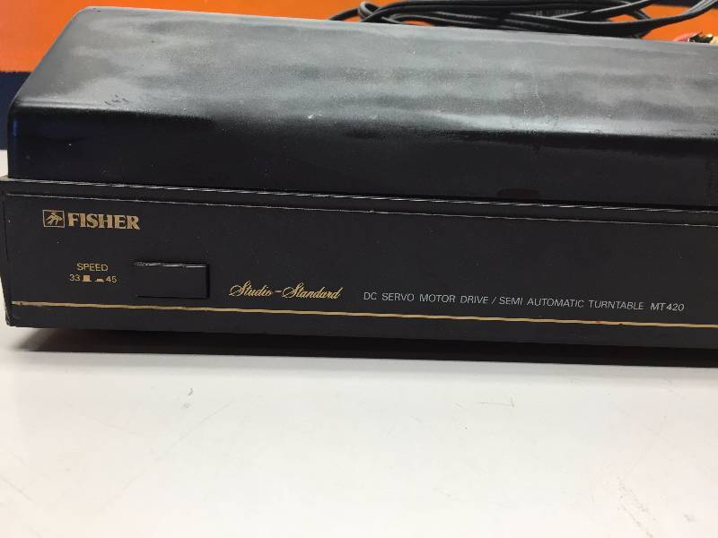 lot 55 image: FISHER D.C. SERVO DRIVE SEMI-AUTOMATIC TURNTABLE MT 420