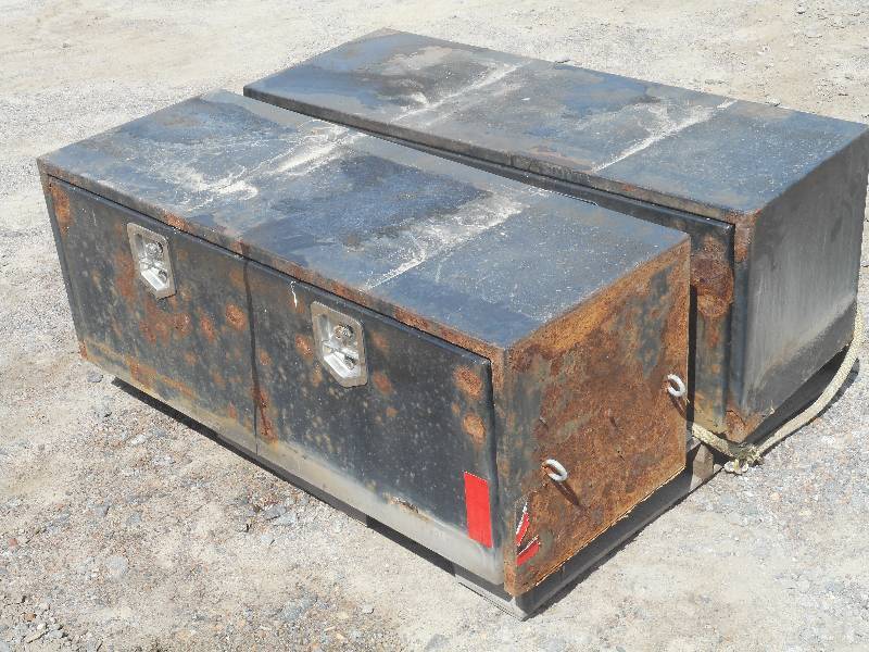 lot 3 image: (2) 48 Steel Tool Boxes, Used...