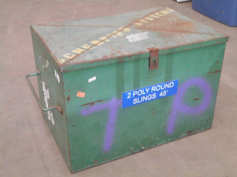 lot 19 image: 28 Industrial Steel Cargo Box ...