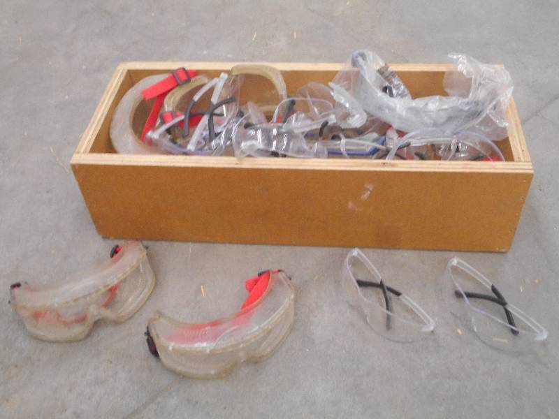 lot 29 image: Box Of Assorted Safety Glasses ...