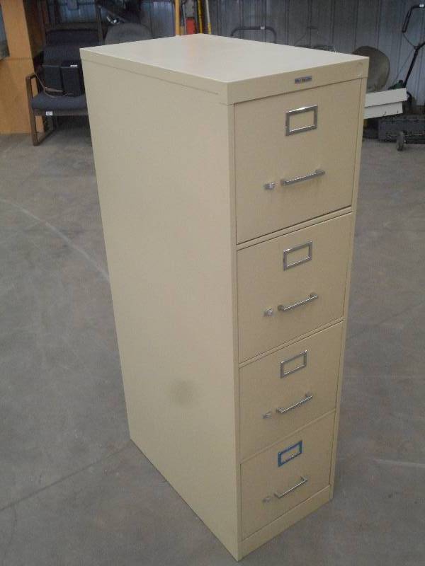 lot 74 image: 4-Drawer Steel File Cabinet, Good C...