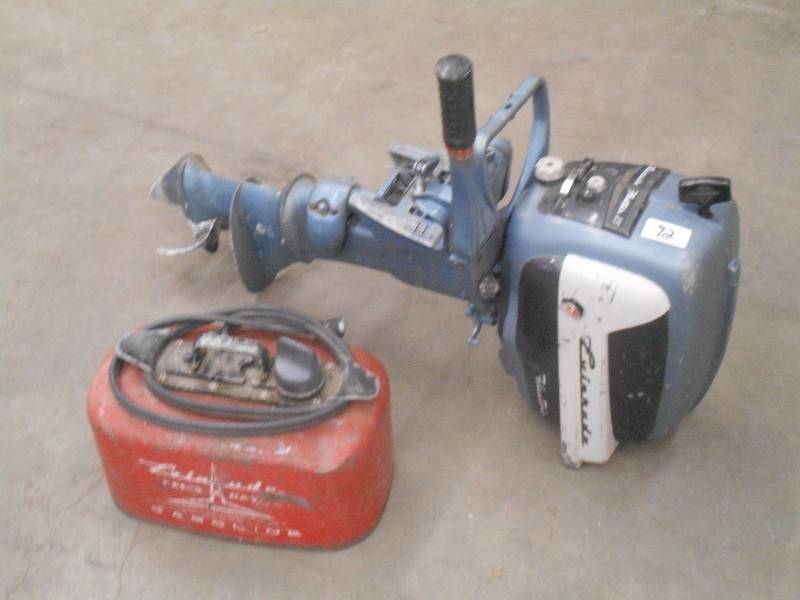 lot 92 image: Evinrude Fleetwin 7.5HP Outboard Mo...