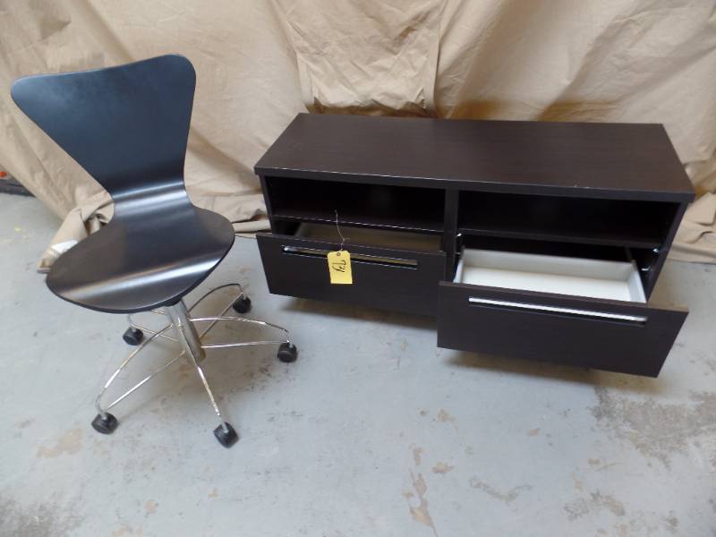 Media Center and Chair