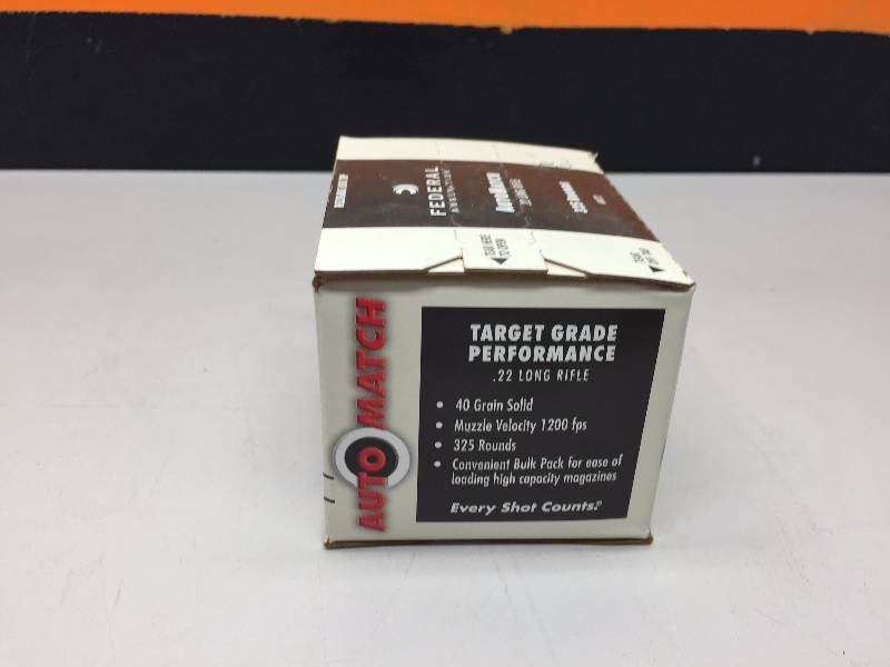 FEDERAL AMMUNITION .22 LR SHELLS 325 ROUNDS