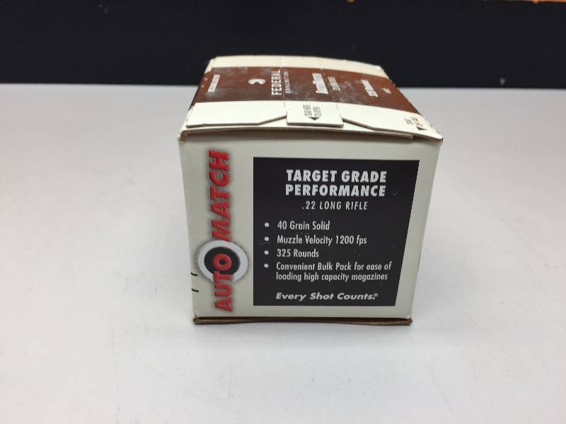 FEDERAL AMMUNITION .22 LR SHELLS 325 ROUNDS