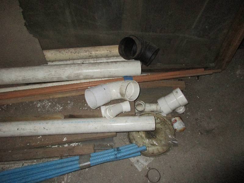 Pile of building supplies