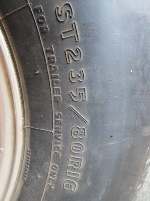 Trailer rims and tires