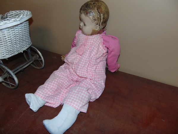 Vintage Doll And Carriage