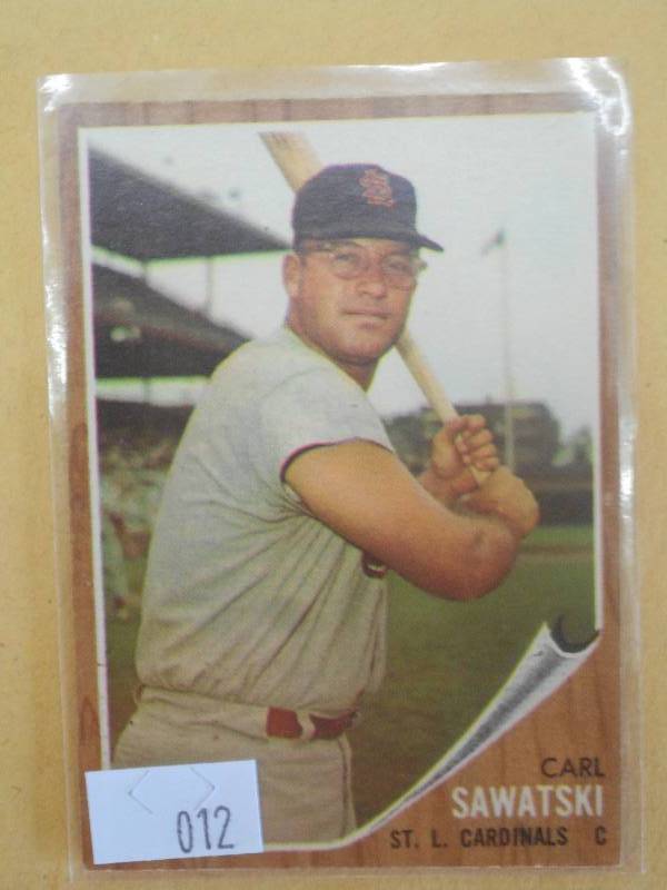 1962 Topps Baseball Card, #106, Car...