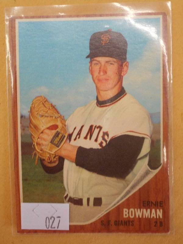 1962 Topps Baseball Card, #231, Ern...