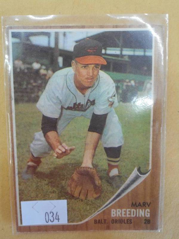 1962 Topps Baseball Card, #6, Marv ...