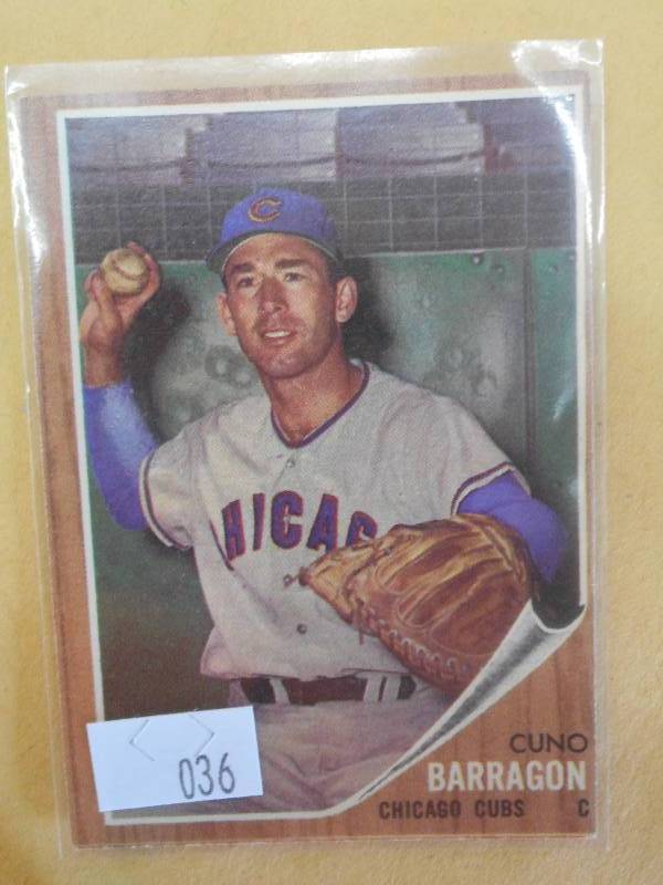 1962 Topps Baseball Card, #66, Cuno...