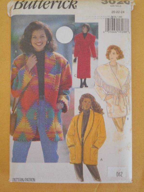 Butterick Sewing Pattern #3026, Mis...