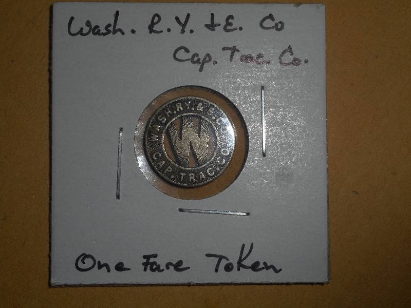 Vintage Wash. R.Y. & E. Co. Cap Tra...