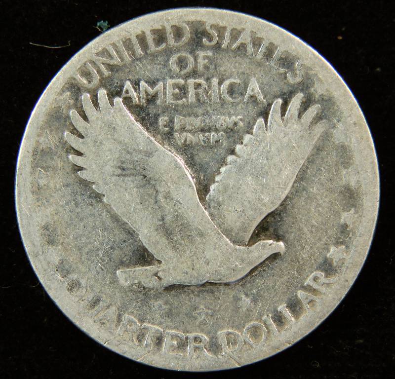 1928 STANDING LIBERTY SILVER QUARTER VG
