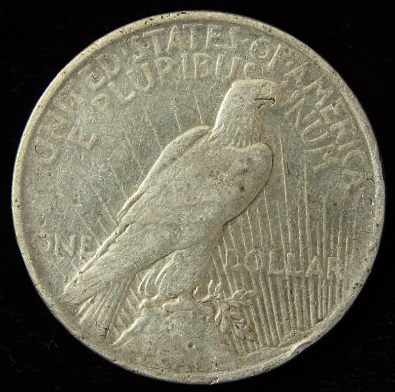 1923 PEACE SILVER DOLLAR FINE