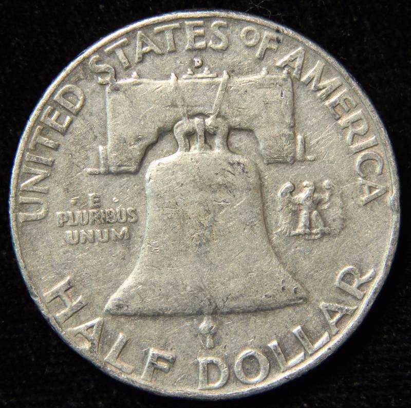 1954-D FRANKLIN SILVER HALF DOLLAR