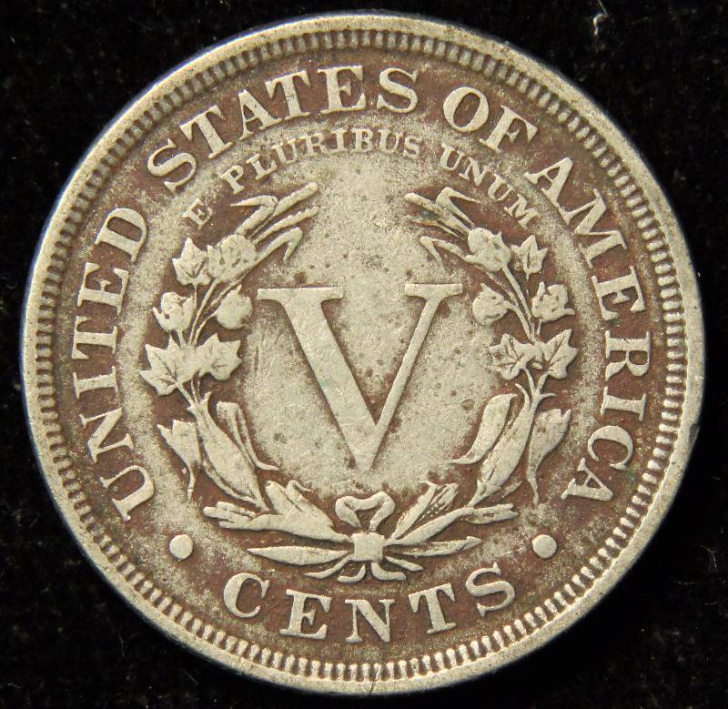 1901 LIBERTY V NICKEL VF