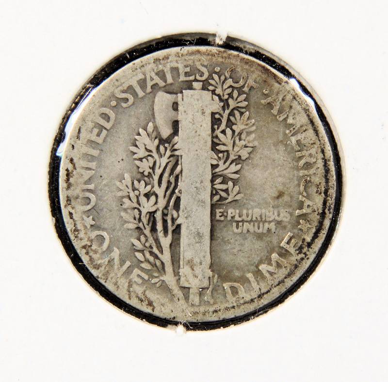 1919 MERCURY SILVER DIME GOOD